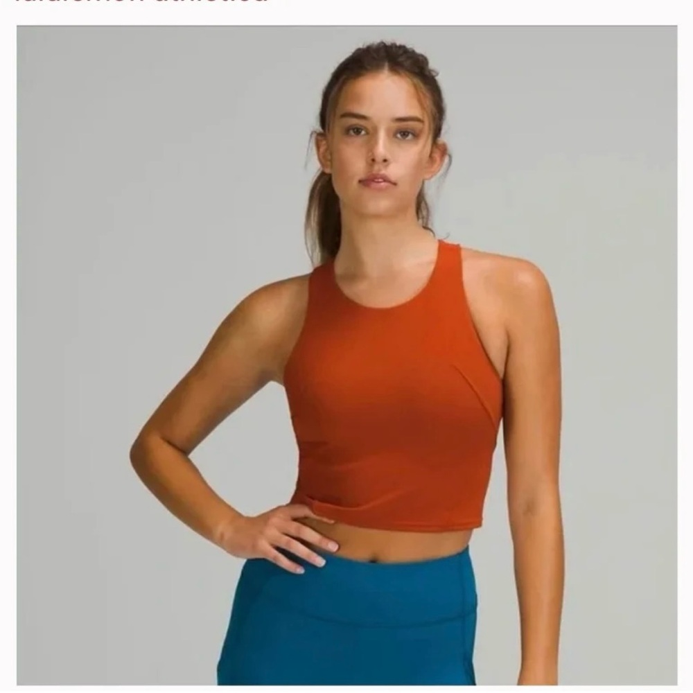 Orange Lululemon tank top, size 2.